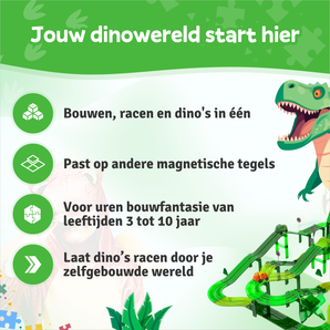 Dinosaurier Rennstrecke Magnetische Fliesen