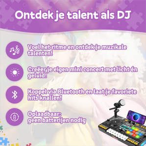 DJ Set Kinderen met Bluetooth & Microfoon - Oplaadbaar