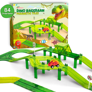 Dinosaurus Racebaan Magnetic Tiles