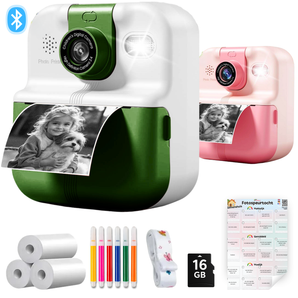 Kids' camera with photo printer & photo scavenger hunt