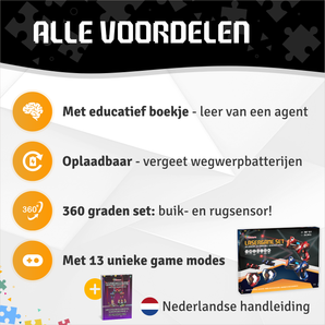 Wiederaufladbares Laserspiel-Set inkl. Lehrbuch