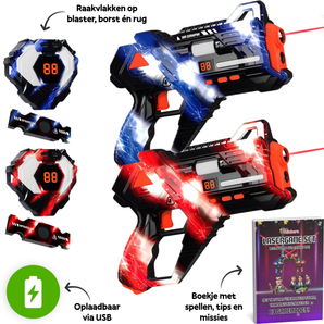 Oplaadbare Lasergame Set Incl. Educatief Boekje